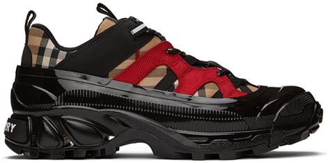 burberry shoes black and red|burberry black sneakers.